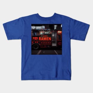 Cyberpunk Tokyo Ramen Food Truck Kids T-Shirt
